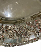 Load image into Gallery viewer, Sterling Silver Oval Tray with Repousse Border by S Kirk and Son
