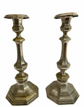 Load image into Gallery viewer, Pair of 19th Century .800 Silver Candlesticks
