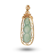 Load image into Gallery viewer, Vintage 18kt Yellow Gold, Jade &amp; Ruby Pendant
