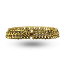 Load image into Gallery viewer, 18kt Yellow Gold Flat Fancy Link Bracelet
