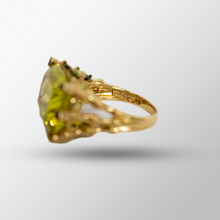 Load image into Gallery viewer, 14kt Yellow Gold Lemon Citrine Ring and Semi-Precious Stones
