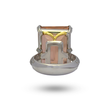 Load image into Gallery viewer, Platinum  Morganite and Diamond Ring
