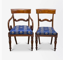 Load image into Gallery viewer, Set of 8 Mahogany Victorian Dining Chairs
