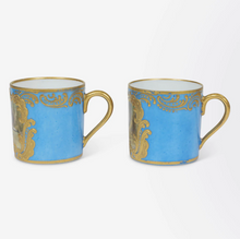 Load image into Gallery viewer, Pair of French 18th Century &#39;Vincennes&#39; Demitasse Cups and Saucers
