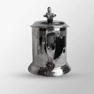 Silver Plate Covered Tankard