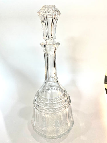Fine Long Neck Crystal Decanter - Antiques and Possibilities