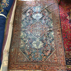 DC0323 Persian Senneh Wool Carpet/Rug - Antiques and Possibilities