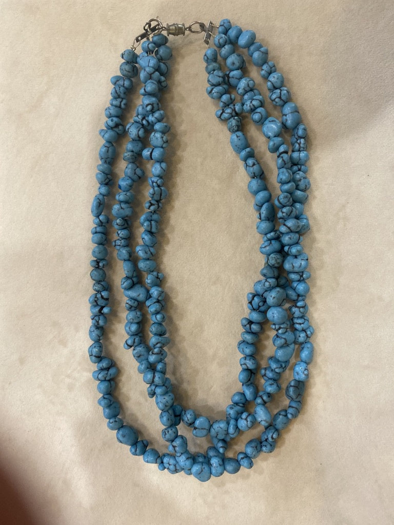 SM0016 triple strands Turquoise $1200