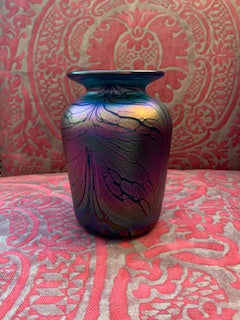 GP1398 Hand Blown Art Glass Vase by Rick Hunter Art Glass