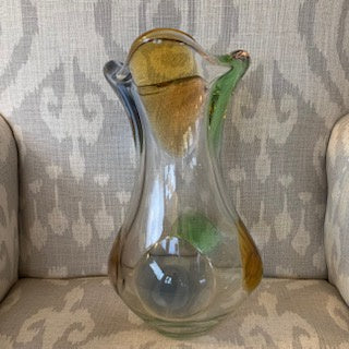 GP0180 C.1960's Heavy Murano Glass Vase