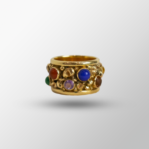 14k Yellow Gold Semi-Precious Stone Ring