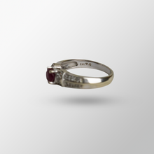 Load image into Gallery viewer, 14kt White Gold Ruby and Diamond Ring
