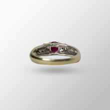 Load image into Gallery viewer, 14kt White Gold Ruby and Diamond Ring
