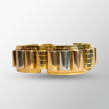 Load image into Gallery viewer, 18kt Three Tone Gold Bangle
